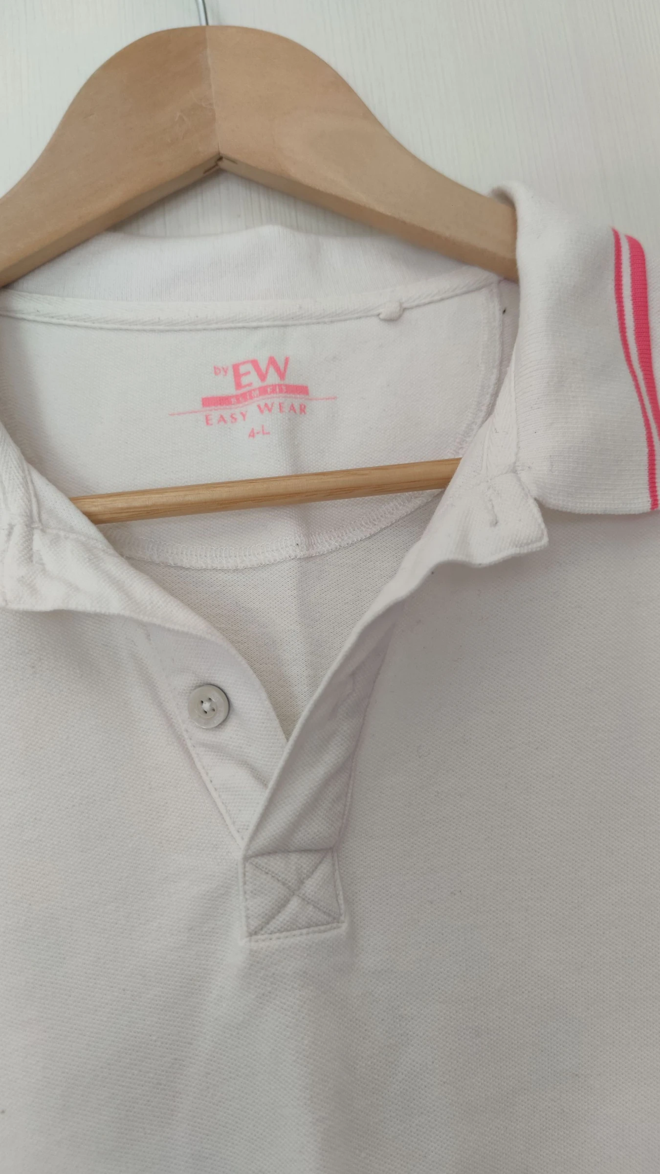 Witte herenpoloshirt Easy Wear Maat L / 42-44 – photo 4
